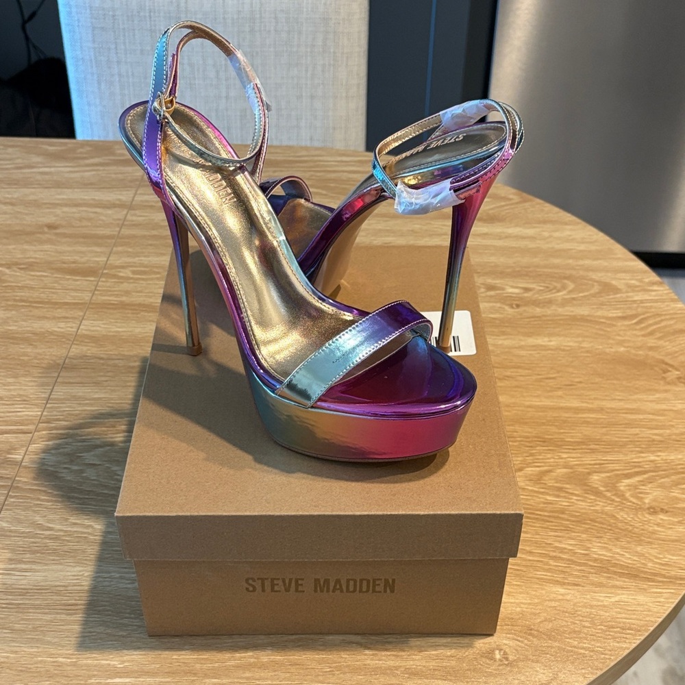 Steve Madden Iridescent Platform Heels